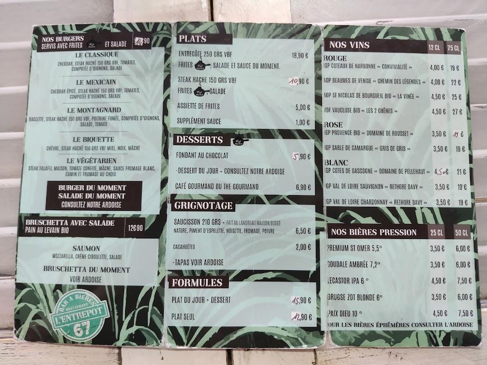 L'Entrepôt 67 - Menu Image 1